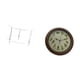 thumbnail image 4 of Elegante Mesa Auxiliar De Acrílico Con Diseño De Canto De Pájaros Y Reloj Redondo Resistente. Mesita De Noche Compacta Para Sala De Estar, Comedor O Decoración Del Hogar. Requiere Ensamblaje., 4 of 7