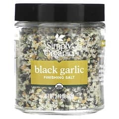Simply Organic, Finishing Salt, Black Garlic, 2.19 oz (62 g) Pack of 3
