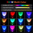 thumbnail image 3 of IC ICLOVER Spotlight Outdoor Control with Smart APP, 2 Pack 12W RGB Color Changing Landscape Lights with Remote Control, IP67 Waterproof Hallwoeen Spot Light for Pathway House Garden Yard, 3 of 9