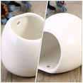 thumbnail image 6 of Yongwei 4pc Ceramic Hanging Wall Planter Modern Flower Pots White, 6 of 10