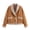 Yellow, variant on Women's Long Sleeve Fleece Top Soft Coats Snow Vintage Winter Spring Sherpa Button Drop Shoulder Outerwear Beige Large