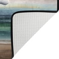 thumbnail image 5 of SKYSONIC 72x48in Magical Whale Bird Area Rug, Sea Sunset Non-Slip Floor Carpet for Indoor Living Dining Room and Bedroom Area, 5 of 7