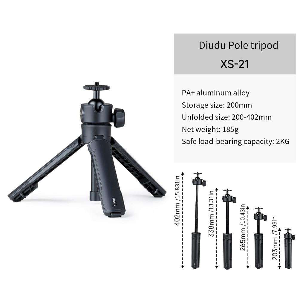 MultiDevice Tripod 3Section Selfie Stick Aluminum Alloy Construction Adjustable Length For Photography Outdoor