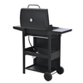 thumbnail image 2 of Stainless Steel BBQ Propane Gas Grill 3 Burners, Side Burner & Thermometer 25,650 BTU Output, 2 of 14