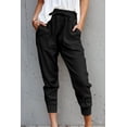 thumbnail image 1 of Women's Black Causal Pockets Pants, 1 of 13