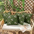 thumbnail image 2 of Outdoor Throw Pillow Covers 16x16 Inch Waterproof Spring Summer Green Classical Floral Outdoor Pillow Covers for Patio Funiture Garden Couch, 2 of 7