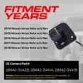 thumbnail image 3 of Master Tailgaters Replacement for Nissan Versa Note w/o Nav (2014-2018) Backup Camera OE Part # 28442-3VA2B, 28442-3VA1A, 28442-3VA1B, 3 of 7