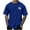 Blue, variant on Stamzod Black Tees for Men Summer Round Neck Pullover Tshirt Daily Casual Loose Plus Size Tshirts Shirts for Men Red L
