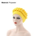 thumbnail image 3 of Turban Cap Flower Braids Headdress Lightweight Twist Headwrap Party Accessories, 3 of 8
