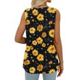 thumbnail image 4 of GaThRRgYP Summer Tank Tops for Women,Women's Sleeveless V-Neck Blouse,Fashion Women's Spring/Summer Solid Color Casual V-neck Sleeveless Top Tank Top Yellow M, 4 of 6