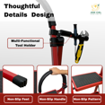 thumbnail image 4 of Joie-Ciel 3-Step Folding Ladder with Handgrip, Wide Non-Slip Steps, 500 lbs Capacity, Red, 4 of 7