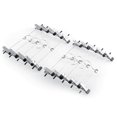 thumbnail image 2 of 10-pack - Klädhängare / Byxhängare - Hängare med klämmor Silver, 2 of 2