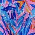 thumbnail image 5 of Orinice Shower Curtain with Hook Watercolor Tropical Leaves Flowers Palm Leaves Bird-of-Paradise Painting on Pink Summer Stall Size Bathroom Waterproof Decoration Tasteless 36x72, 5 of 7