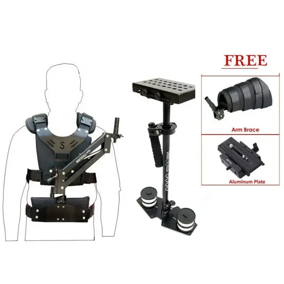 SHOOTVILLA Single Arm body vest 5000 Steadycam handheld Stabilization System payload 5kg