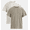Spiced Latte/Pearl White, variant on Flat Grey Basic Crewneck Undershirts with Short Sleeves, 2-Pack, Men's