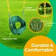 thumbnail image 4 of Jungle Gym Kingdom Toddler Swing - Fully Assembled - Green, 4 of 9