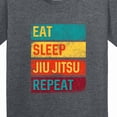 thumbnail image 4 of Inktastic Eat Sleep Jiu Jitsu Repeat Youth T-Shirt, 4 of 5