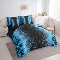 thumbnail image 3 of Homewish Leopard Print 7-Piece Bedding Comforter Set For Children Teens Female Girls,Bling Glitter King Bedding Sets,Dreamy Princess Ultra Soft Bed Sheets,Super Cozy Room Decor,Reversible, 3 of 8