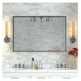 thumbnail image 5 of 36x30 Black Bathroom Mirror, Wall Mounted Rectangle Vanity Mirror, Beveled Edge Modern Metal Framed Mirror for Washroom, Farmhouse Decorative Mirror, 5 of 9