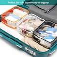 thumbnail image 1 of Travel PVC Cosmetic Bags Clear Fashion Zipper Convenient Lightweight Makeup Bag Pouch Makeup Bag Large Capacity Storage Organizer Wash Handbags Case Gray, 1 of 4