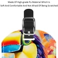 thumbnail image 4 of Square 2Pack PU Leather Toucan Cruise Luggage Tag with Privacy Cover and Name ID Tag for Travel Handbags Backpacks Luggage Tags, 4 of 6