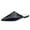 Black, variant on Women Closed Pointed Toe Flat Heel Slides Slippers Faux Leather Mules Shoes