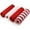 Red, White, Green, variant on 4 Rolls Deco Poly Mesh Ribbon 10 inch x 30 feet Each Roll, Metallic Foil Red White Green Patriotic Ribbon Christmas Ribbon for Wreath Swags Decorations