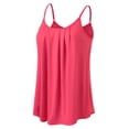 thumbnail image 2 of Doublju Women's Front Pleated Cami Tank Top with Plus Size, 2 of 3