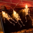 thumbnail image 4 of Spooky Skeleton String Lamp Waterproof Halloween Skeleton String Light 10/20/30/40 Led Battery Operated Usb Rechargeable, 4 of 5
