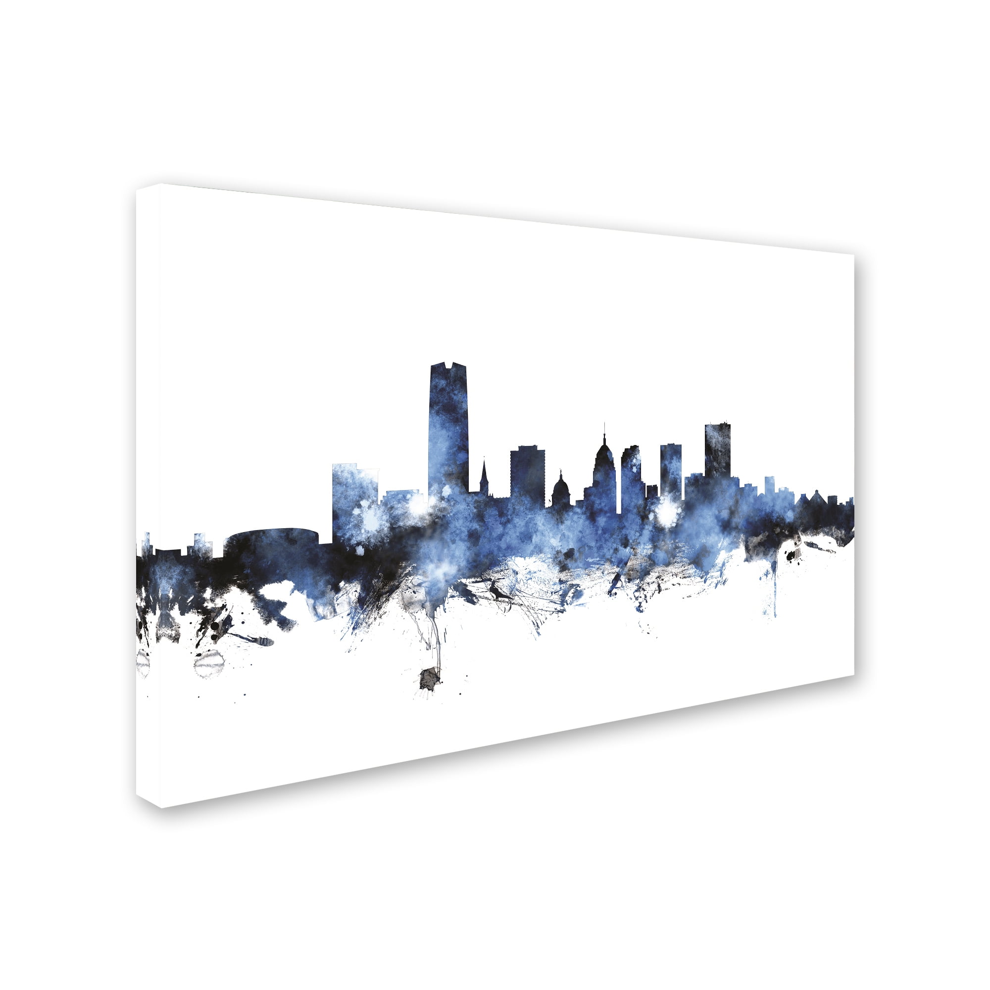 Trademark Fine Art 'Oklahoma City Skyline IV' Canvas Art by Michael Tompsett
