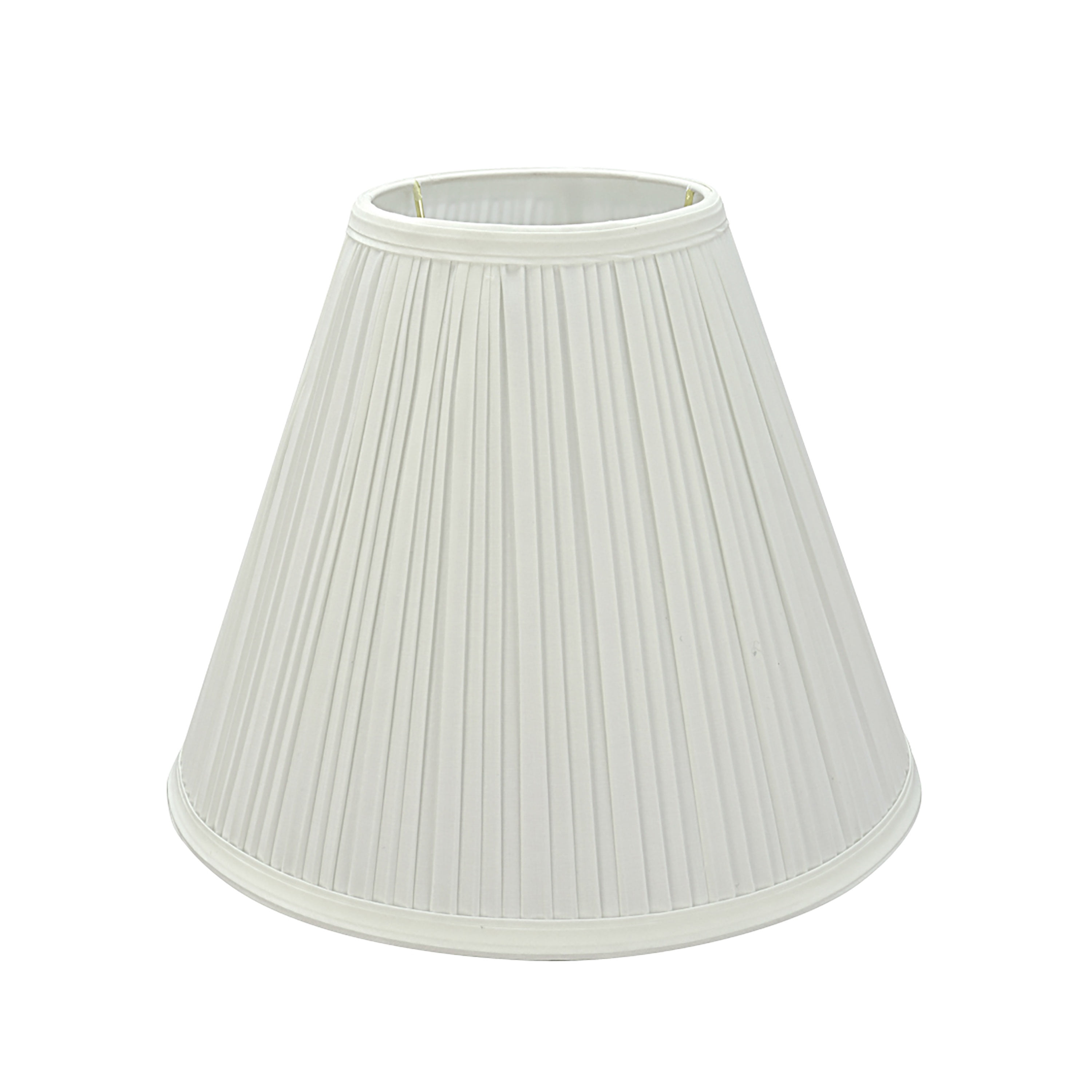 Aspen Creative 59176 Transitional Pleated Empire Shape UNO Construction Lamp Shade in Off White, 11-1/2" Wide (5" x 11-1/2" x 9-1/2")