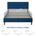 thumbnail image 5 of 4 EVER WINNER Full Bed Frame, Full Upholstered Platform Bed with Button Tufted Headboard, Blue, 5 of 7
