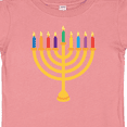 thumbnail image 4 of Inktastic Hanukkah Menorah Candles Boys or Girls Baby T-Shirt, 4 of 5