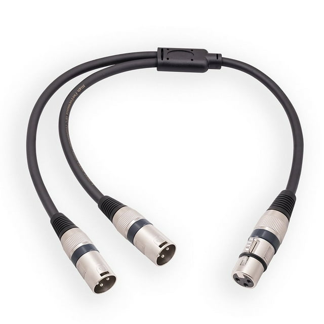 XLR Câble de Séparation 50cm XLR Femelle à Câble de Micro Mâle Accessoires de Réduction du Bruit