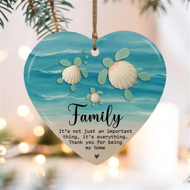 Aooww Sea Glass Thank You Keepsake, 2025 Snowflake Sea Glass Friendship Ornaments, Winter Christmas Hanging Decorations Indoor, Xmas Gift for Best Friends, Meaningful Friendship Tokens, K