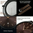 thumbnail image 3 of A ALPS Mens Watches Fashion Quartz Men's Watches Ultra Thin Minimalist Wristwatches with Stainless Steel Strap Gift for Man Father's Day Gifts, 3 of 7