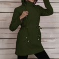 thumbnail image 4 of Jxximdong Fashion Coat for Women, A Hooded Slimming and Casual Jacket for Ladies, Women's Coats Green, 4 of 9