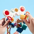 thumbnail image 6 of Animal Themed Sensory Pull String Toy, Fine Motor Skill Development, Safe ABS, Washable Fun, Interactive Early Learning, Visual Tactile Exploration, Portable Kids Activity, 6 of 6