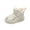 White, variant on ZACPNCV Toddler Warm Faux Fur Lined Boots Kids Girls Boys Winter Non Slip Snow Boots Outdoor Shoes White