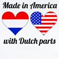 thumbnail image 2 of CafePress - Made In America With Dutch Parts Body Suit - Baby Light Bodysuit, Size Newborn - 24 Months, 2 of 4
