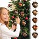 thumbnail image 1 of mfyjkho Adornos colgantes navideños de acrílico 2D de 8 cm para árbol de Navidad y decoración navideña del hogar. Juego de 8., 1 of 8