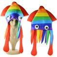 thumbnail image 2 of Sombrero divertido para la cabeza, foto de Halloween, sombrero de pulpo, pareja, niños, foto de adulto, cumpleaños, creativo, 2 of 4