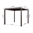 thumbnail image 2 of Mondawe 10x13FT Electric Aluminum Louvered Pergola with Integrated LED Lights, 2 of 12