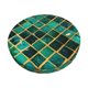 thumbnail image 1 of Disketp Green Mosaic Glass Funda Redonda para Taburete, Funda de Cojín para Silla de Bar Suave y Elástica-14 inch, 1 of 7
