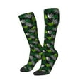 thumbnail image 2 of Balery Tropical Leaves1 Printed Novelty Socks Men's Women's Crew Socks Sports Socks Knee High Socks Cotton Socks Quirky and Cool Socks, 2 of 9