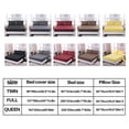 thumbnail image 2 of Sábana ajustable Funda de almohada Juego de fundas de colchón Home Hotel Juego de sábanas de poliéster Twin 3pcs / set Scienceny HA5199-07B, 2 of 7