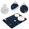 thumbnail image 3 of Yayeee Dish Drying Mat for Kitchen Counter 16"x18" Microfiber Absorbent Pad, Christmas Whimsy, 3 of 7