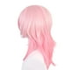 thumbnail image 4 of Peluca de cosplay de anime Salvador Rosa con flequillo 50 cm, 4 of 10