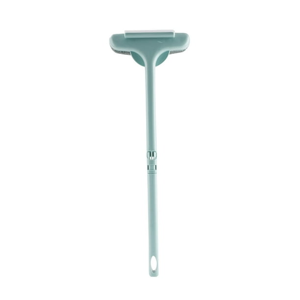Xihbxyly Limpiador de Malla para Pantallas, Cepillo 2 En 1 para Ventanas, Raspador de Vidrio, Cerdas Suaves de Franela, Mango Extensible Extraíble, Sin Marcas, para Uso En Coche y Hogar, Tamaño 26 X
