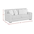 thumbnail image 7 of Picket House Furnishings Molly Sofa in Galactic Parchment with 4 Pillows, 7 of 7